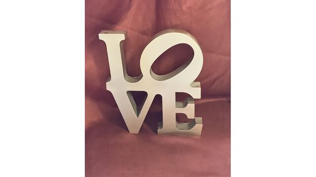 Love Gold Plastic 9 Inch Love Gold Plastic 9 Inch